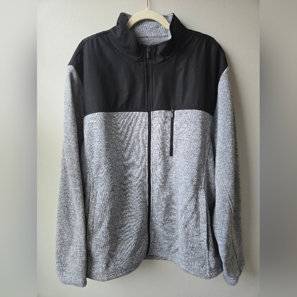 Attack Life Gray Zip-Up Jacket XXL